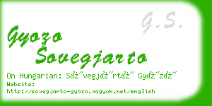 gyozo sovegjarto business card